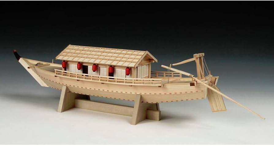 Amazon | ウッディジョー 1/24 屋形船 木製模型 組み立てキット